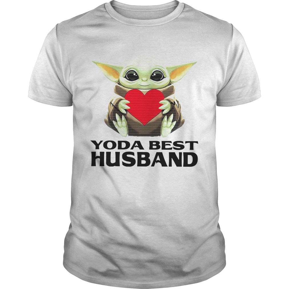 Star Wars Baby Yoda Hug Heart Best Husband shirt