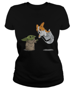 Star Wars Baby yoda and Corgi in pocket Mandalorian  Classic Ladies