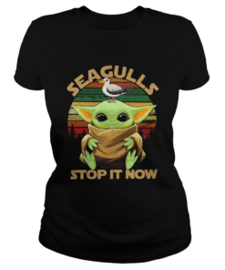 Star Wars Seagulls Baby Yoda Stop It Now  Classic Ladies