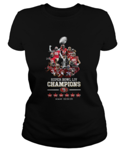 Super Bowl LIV Champions San Francisco 49ers signatures Miami  Classic Ladies