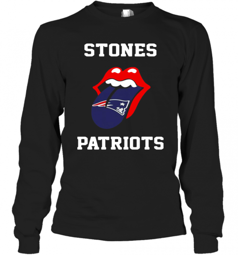 The Rolling Stones New England Patriots T-Shirt Long Sleeved T-shirt 