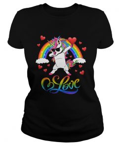 Unicorn valentines day gift love heart for men women kids  Classic Ladies