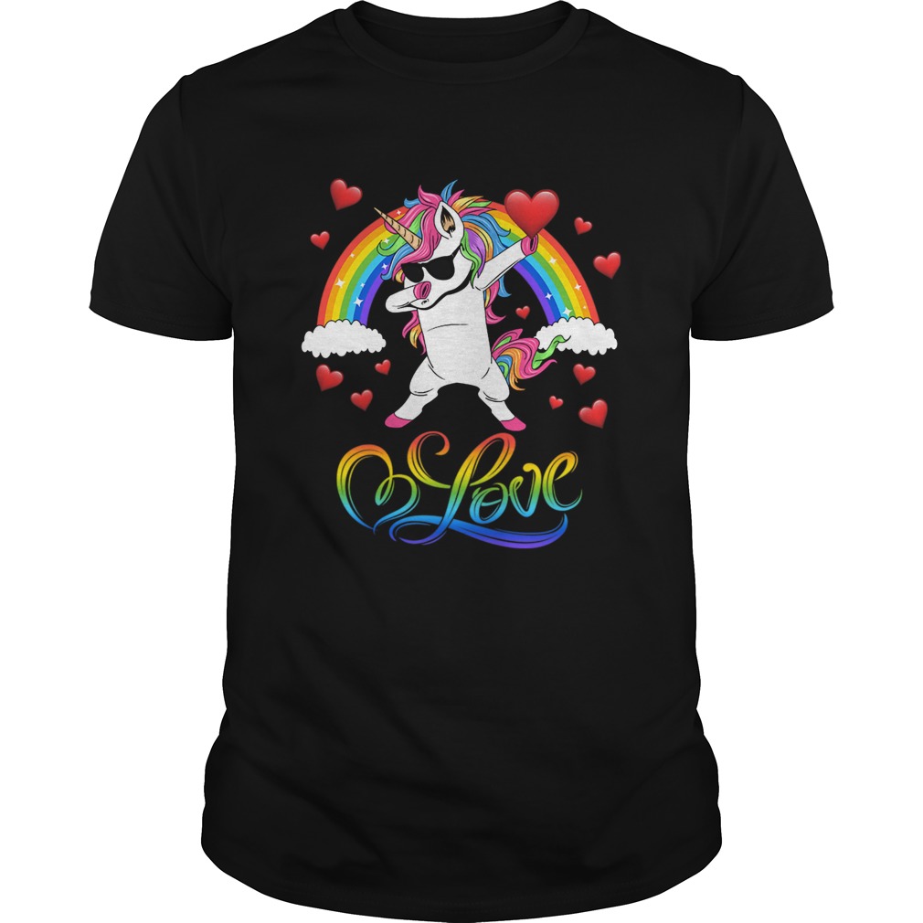 Unicorn valentines day gift love heart for men women kids shirt