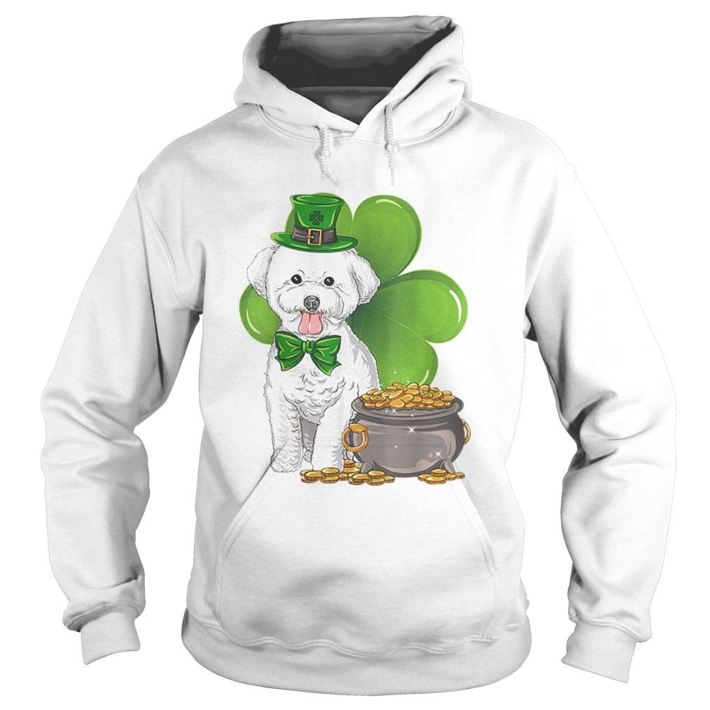 bichon frise St Patricks Day Leprechaun Dog Lover Hoodie