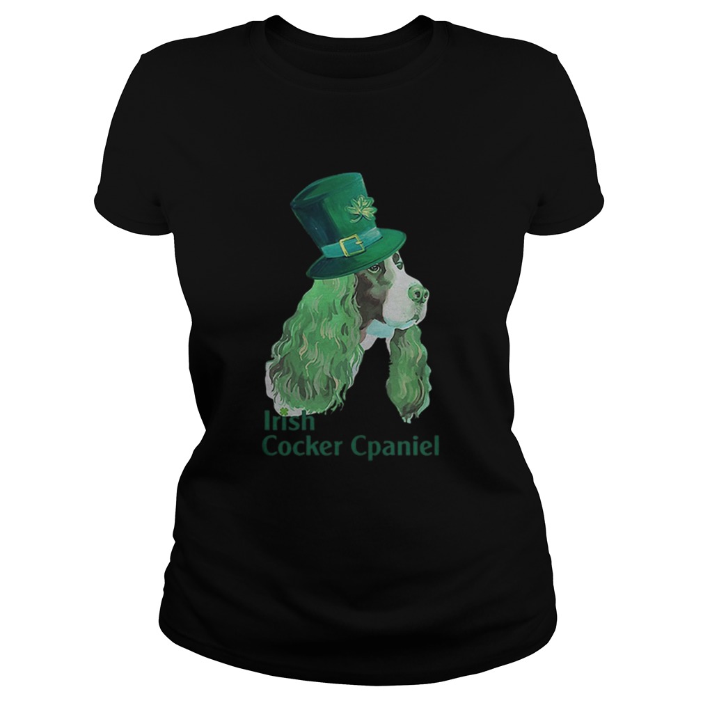 irish cocker spaniel st patricks day Classic Ladies