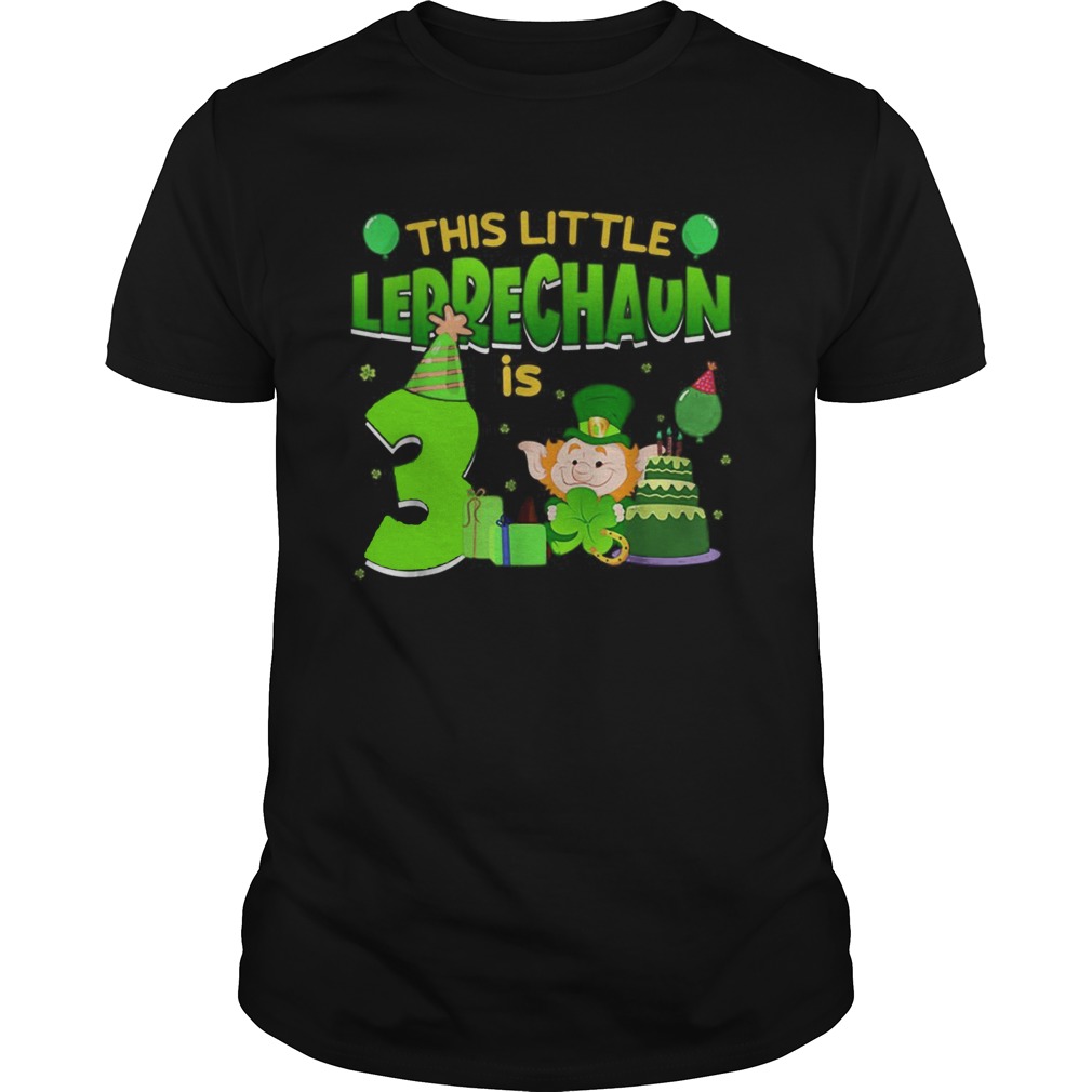 3rd Birthday St. Patrick's Day shirt