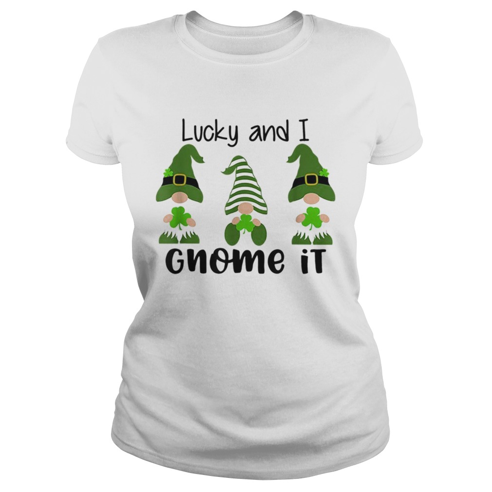 3 Irish Gnomes Leprechauns Shamrocks St Patricks Day Classic Ladies