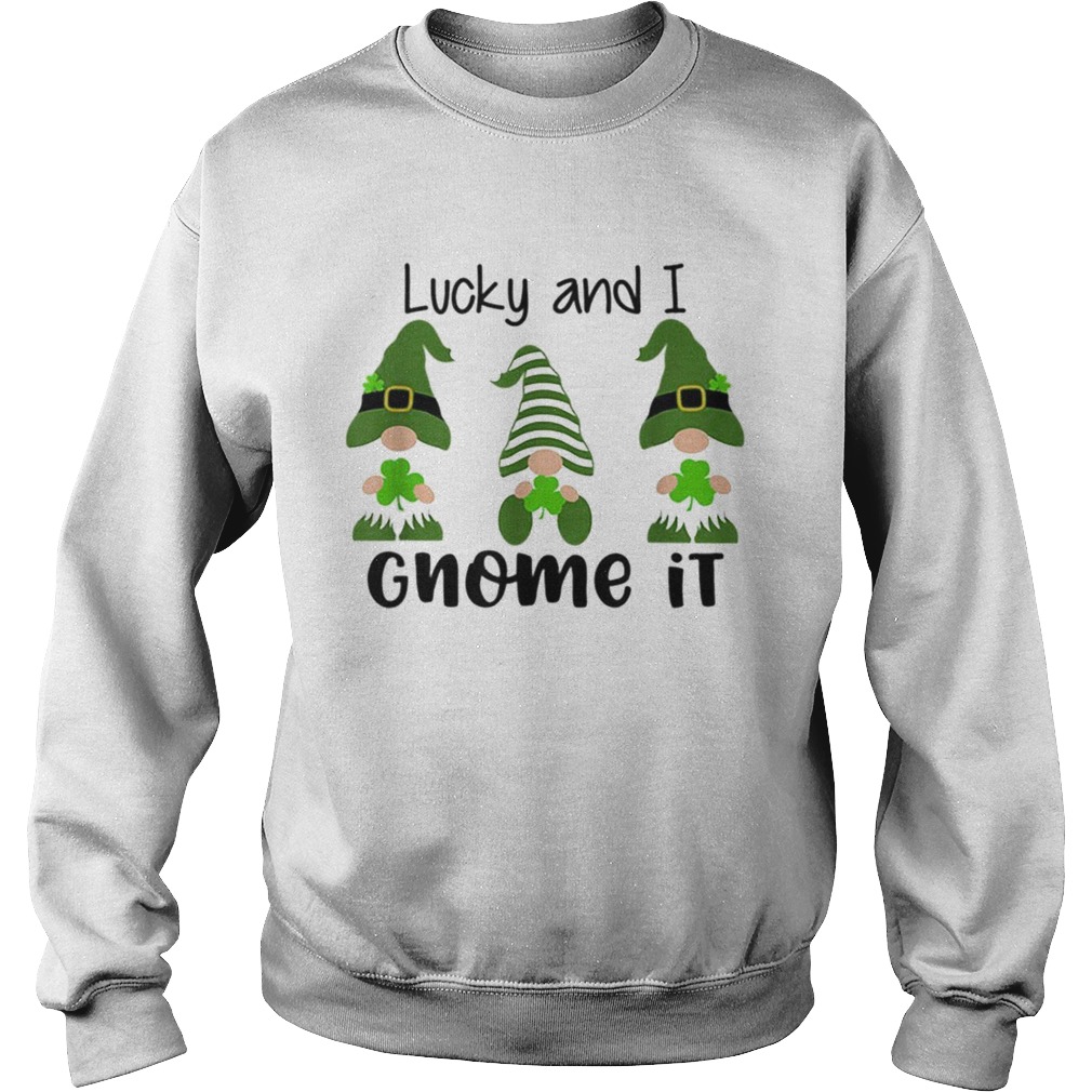 3 Irish Gnomes Leprechauns Shamrocks St Patricks Day Sweatshirt