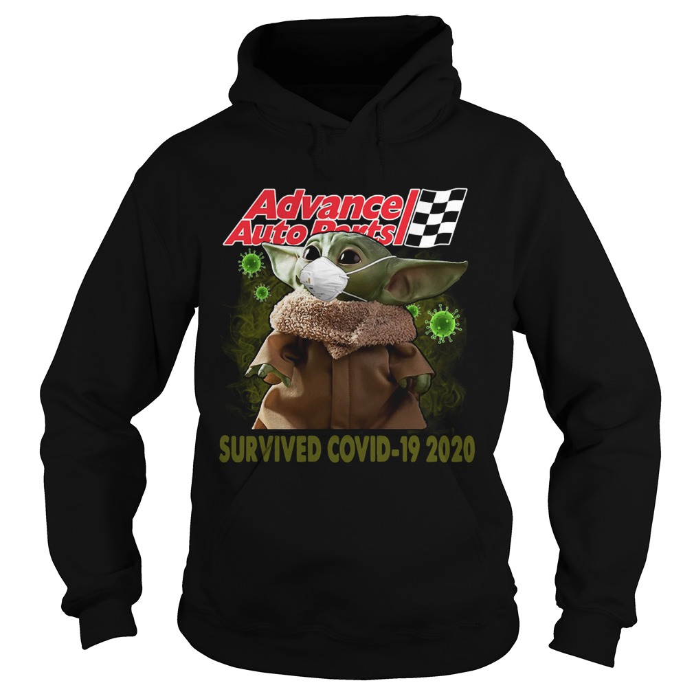 Baby Yoda Advance Auto Parts Survived Covid 19 2020 Hoodie