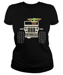 Baby Yoda Driving Jeep  Classic Ladies