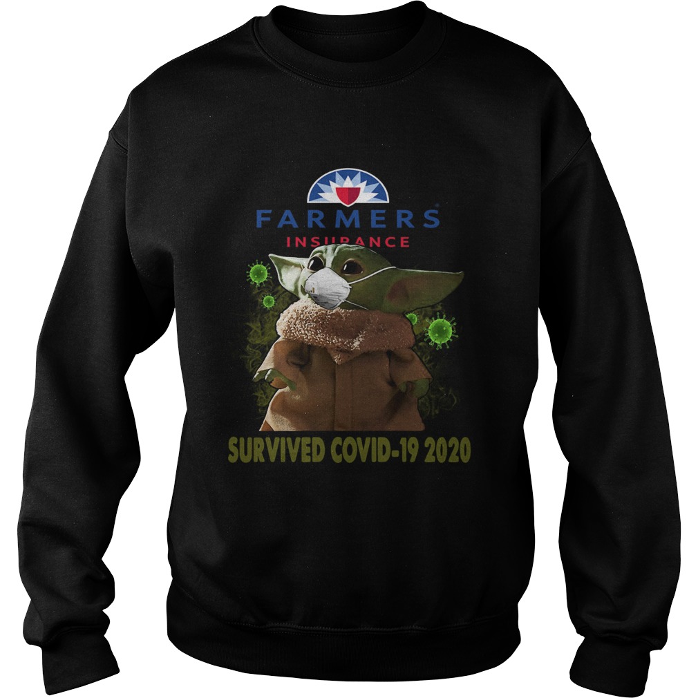 Baby Yoda Farmers Insurance Survived Covid 19 2020 Sweatshirt