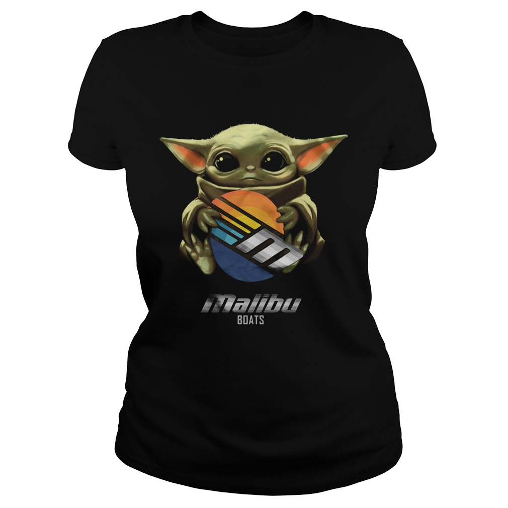 Baby Yoda Hug Malibu Boats Classic Ladies