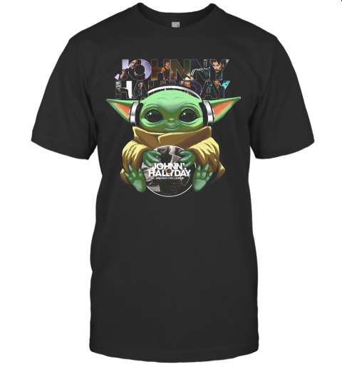 Baby Yoda Johnny Hallyday T-Shirt