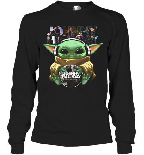 Baby Yoda Johnny Hallyday T-Shirt Long Sleeved T-shirt 