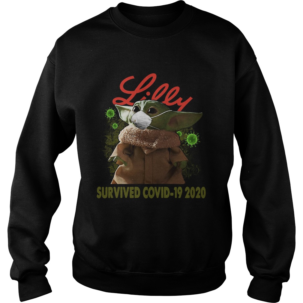 Baby Yoda Lilly Survived Covid 19 2020 Sweatshirt