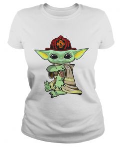 Baby Yoda Tattoo Firefighter  Classic Ladies