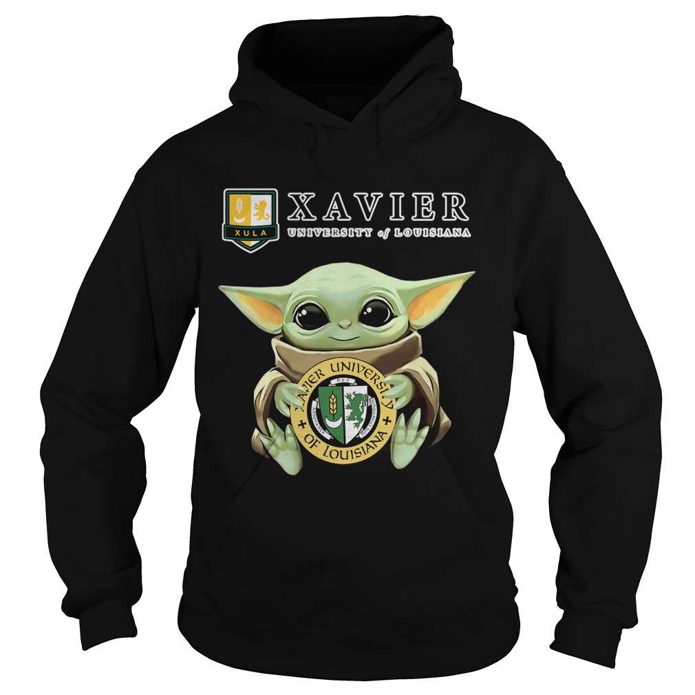 Baby Yoda Xavier University Of Louisiana Hoodie