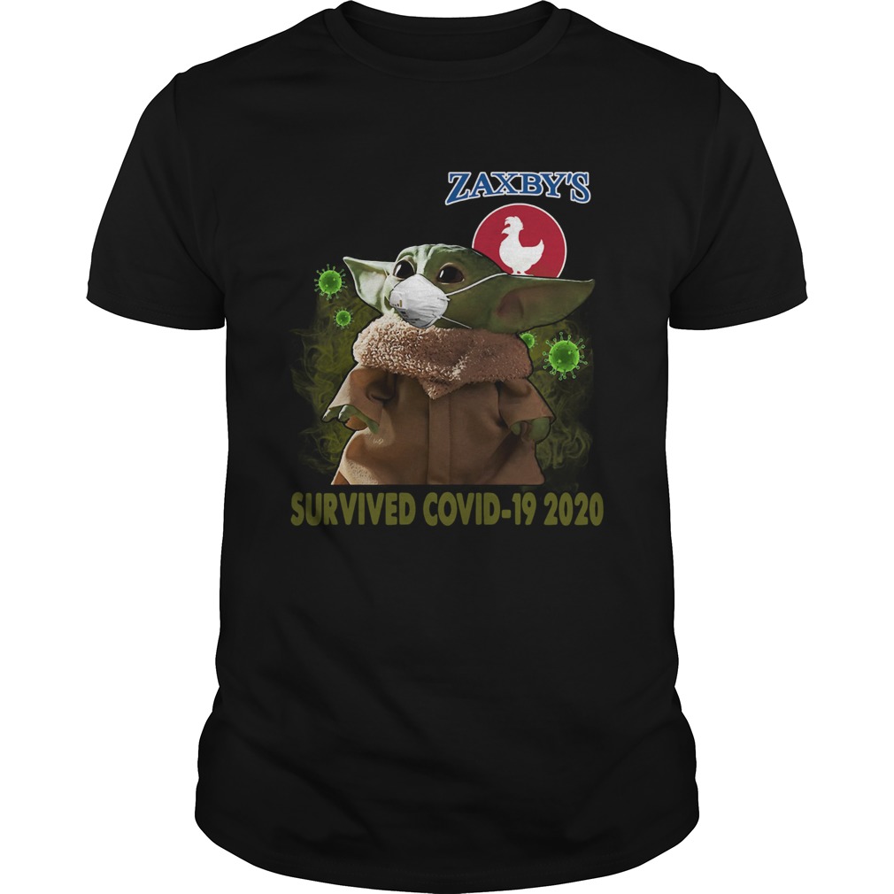 Baby Yoda Zaxbys Survived Covid 19 2020 shirt