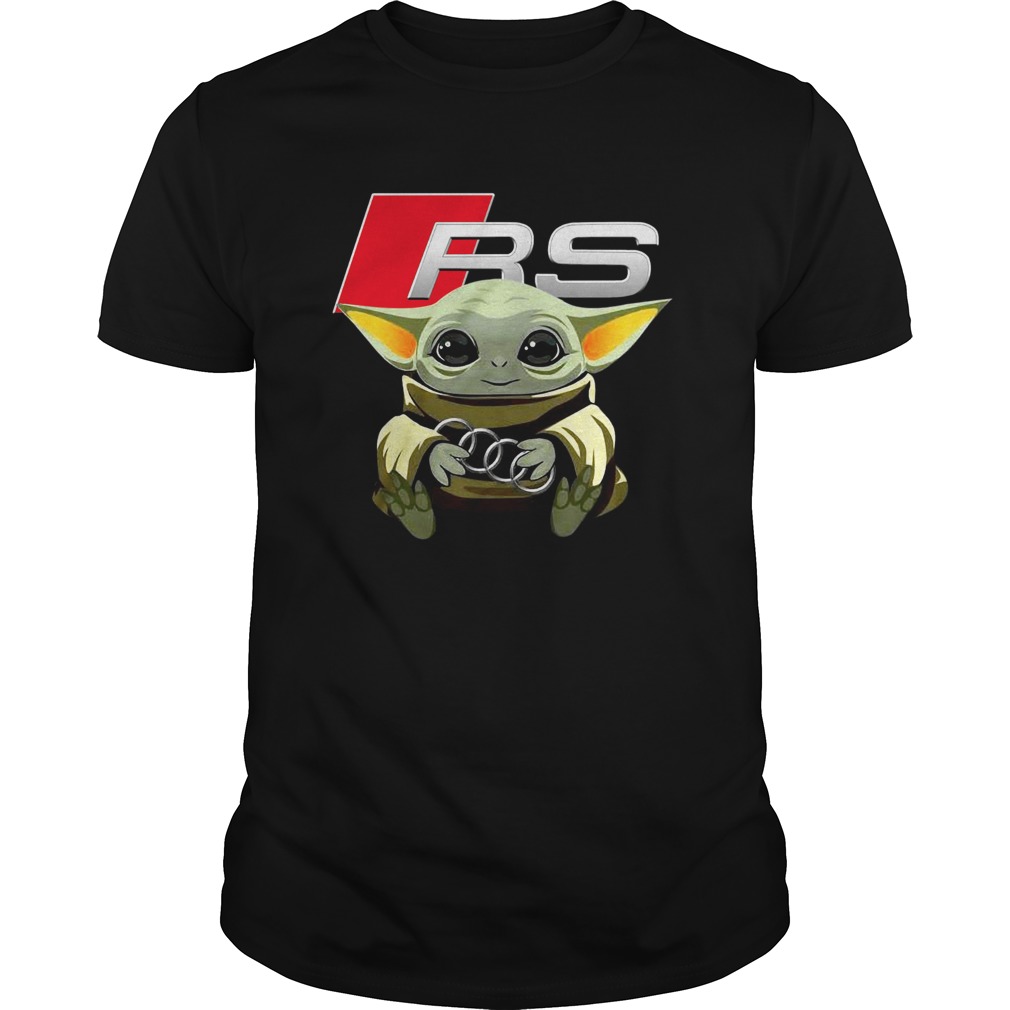 Baby Yoda hug Audi RS shirt