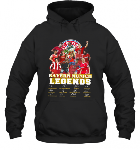 Bayern Munich Legends Players Signatures T-Shirt Unisex Hoodie