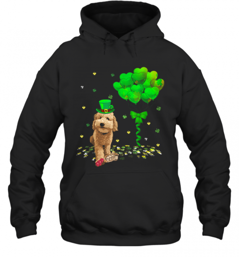 Beautiful Irish Golden Doodle Leprechaun Balloon St Patricks Day T-Shirt Unisex Hoodie