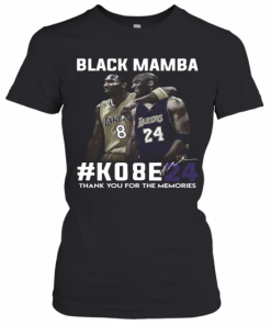 Black Mamba #Ko8e24 Thank You For The Memories T-Shirt Classic Women's T-shirt