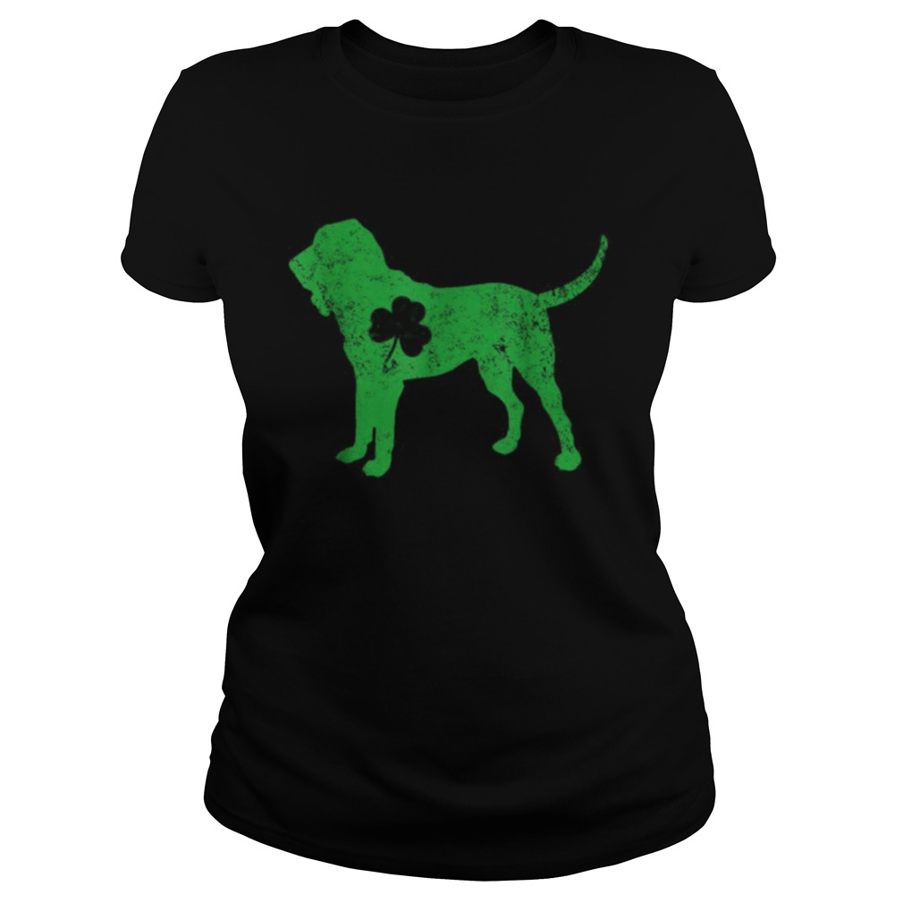 Bloodhound Irish Clover St Patrick Day Leprechaun Dog Classic Ladies