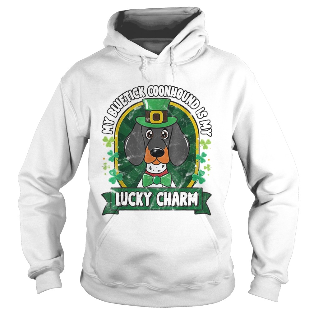 Bluetick Coonhound St Patricks Lucky Charm Hoodie