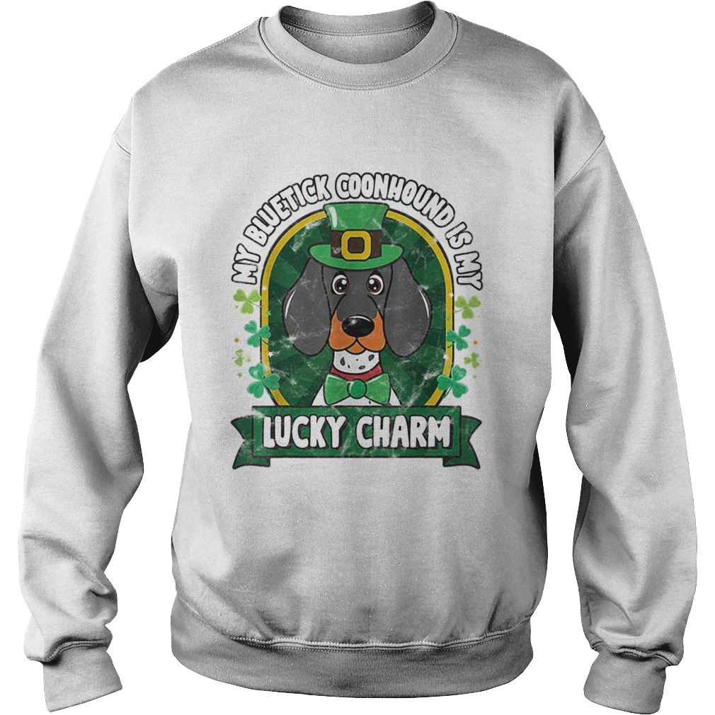 Bluetick Coonhound St Patricks Lucky Charm Sweatshirt