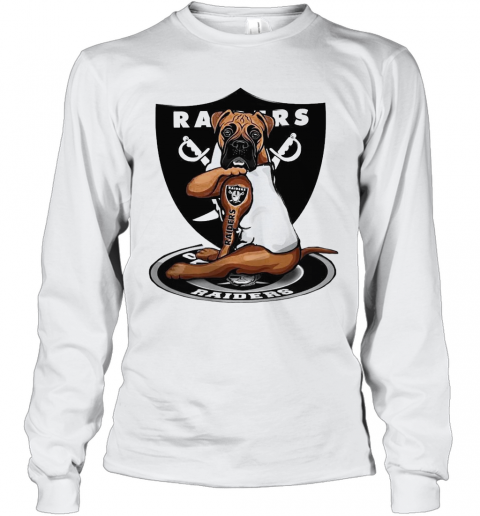 Boxer Tattoo Oakland Raiders T-Shirt Long Sleeved T-shirt 