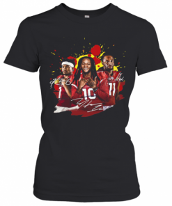 Brittan Golden Larry Fitzgerald And Kyler Murray Signatures T-Shirt Classic Women's T-shirt