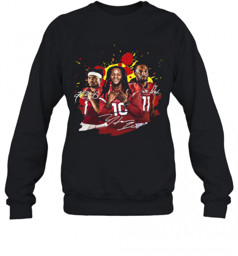 Brittan Golden Larry Fitzgerald And Kyler Murray Signatures T-Shirt Unisex Sweatshirt