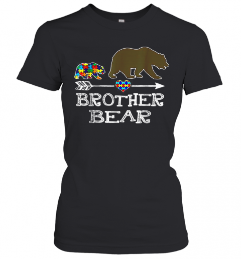 Brother Bear Autism Awareness Gift Autism Baby Bear T-Shirt Classic Women's T-shirt