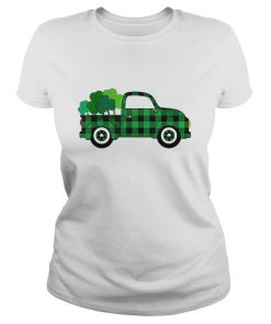 Buffalo Plaid Truck St Patricks Day  Classic Ladies