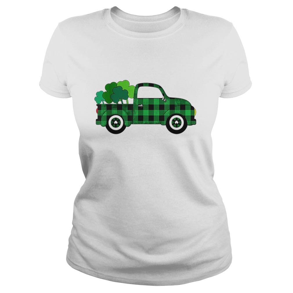 Buffalo Plaid Truck St Patricks Day Classic Ladies