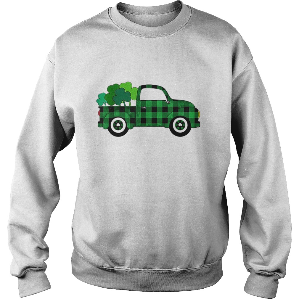 Buffalo Plaid Truck St Patricks Day Sweatshirt