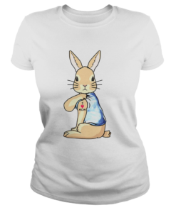 Bunny I Love Mom Tattoo Mothers Day  Classic Ladies