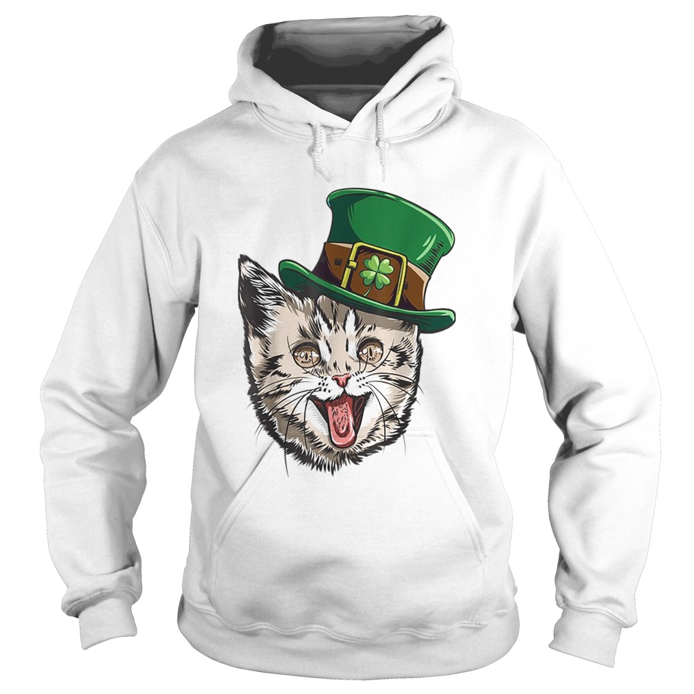 Cat Leprechaun St Patricks Cattys Catricks Day Hoodie