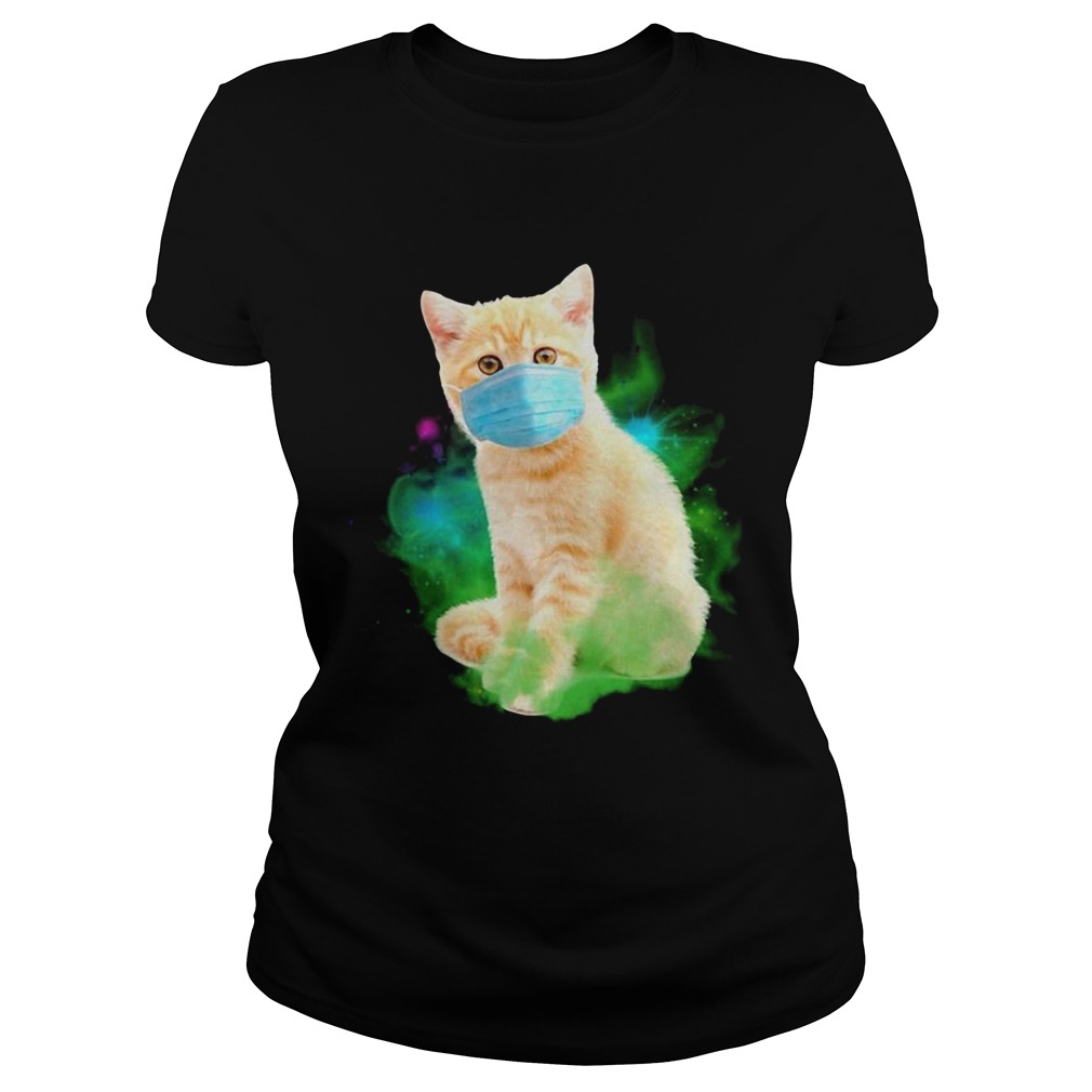 Cat Wear A Protective Mask Corona Virus Classic Ladies