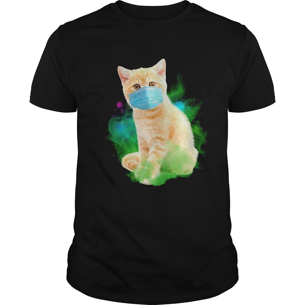 Cat Wear A Protective Mask Corona Virus shirt