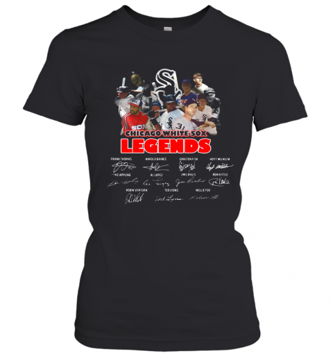 Chicago White Sox Legends Players Signatures T-Shirt Classic Women's T-shirt