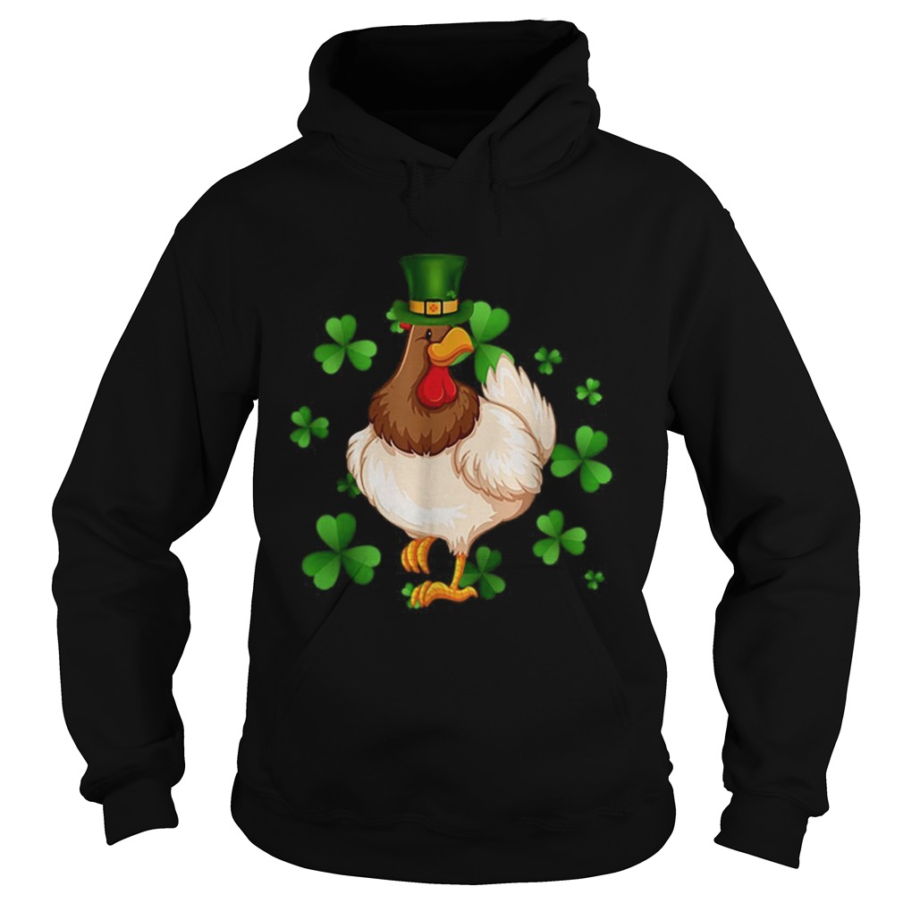 Chicken St Patricks Day Irish Chicken Lovers Hoodie