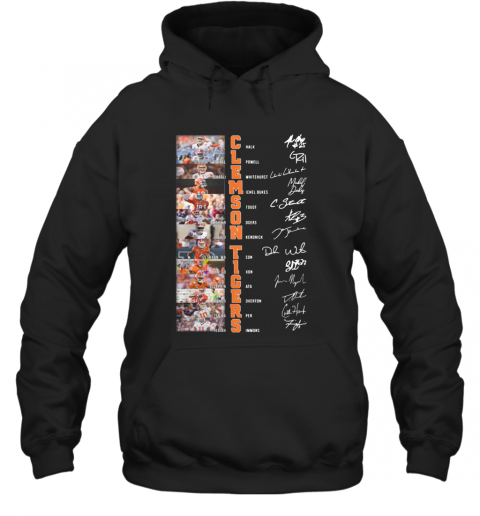 Clemson Tigers All Team Signatures T-Shirt Unisex Hoodie