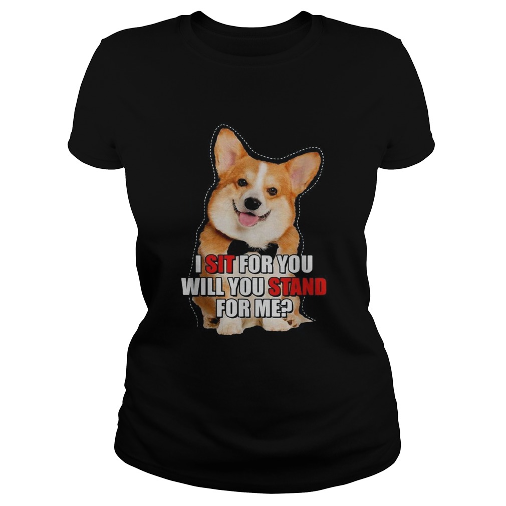 Corgi I sit for you will you stand for me Classic Ladies