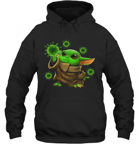 Coronavirus Merch Baby Yoda T-Shirt Unisex Hoodie