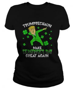 Dabbing Leprechaun Make St Patricks Day Great Again Trump  Classic Ladies