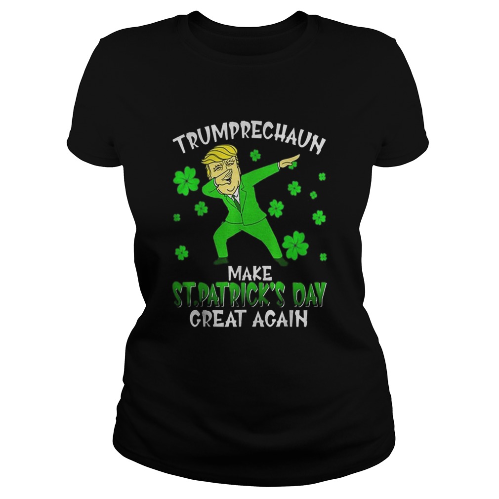 Dabbing Trumprechaun Make St Patricks Day Great Again Classic Ladies