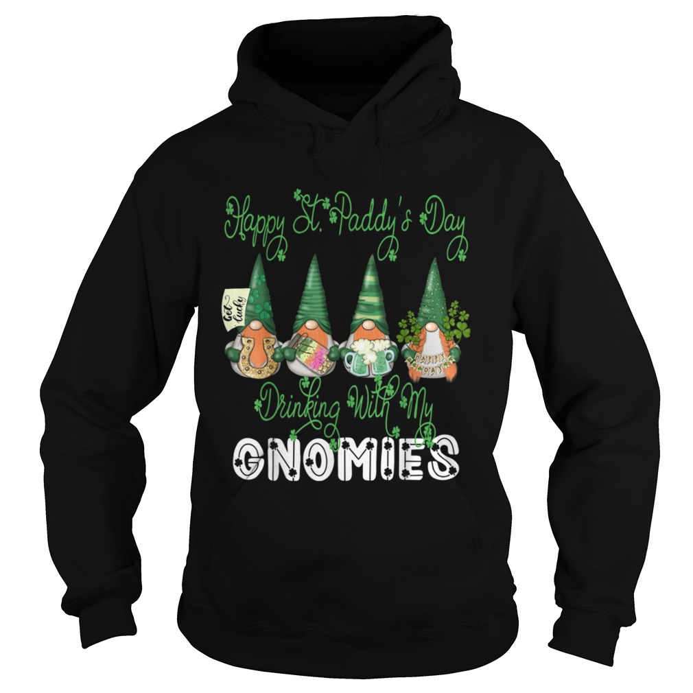 Day Drinking With My Gnomies Shamrock St Patricks Day Hoodie