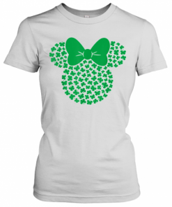 Disney Minnie Mouse Icon Green Shamrocks St. Patrick'S Day T-Shirt Classic Women's T-shirt