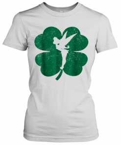 Disney Tinker Bell Green Shamrock St. Patrick'S Day T-Shirt Classic Women's T-shirt